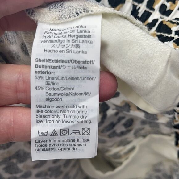 J Crew factory Leopard print elastic waist pants - Picture 7 of 9